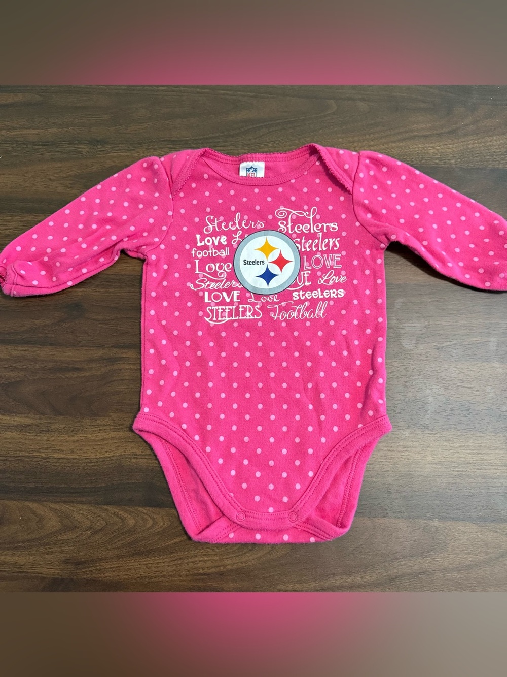 Sold Baby girl Pittsburgh Steelers onesie